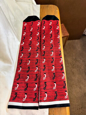 Strideline Cincinnati Bearcats Mascot Design Crew Socks Red & Black